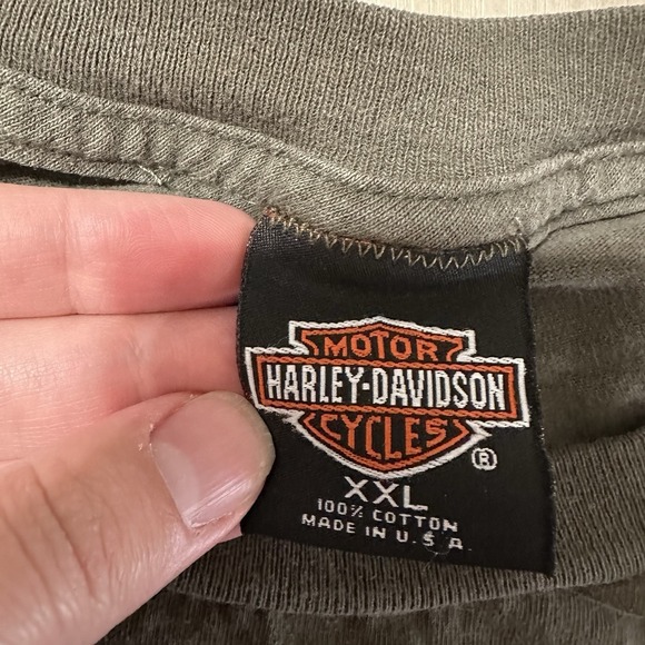 Vintage Harley Davidson T Shirt Flames GERMANY DEALER Sz XXL MEGA RARE - Picture 3 of 5